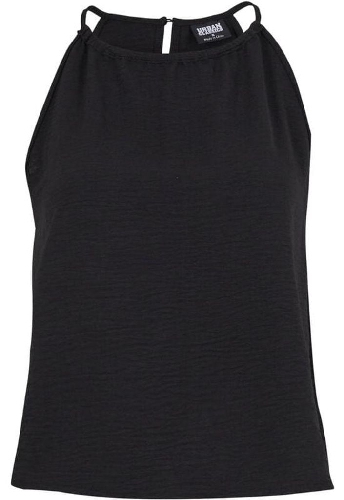Urban Classics Top Damen Ladies Structured Top schwarz Basics 100% Polyester M