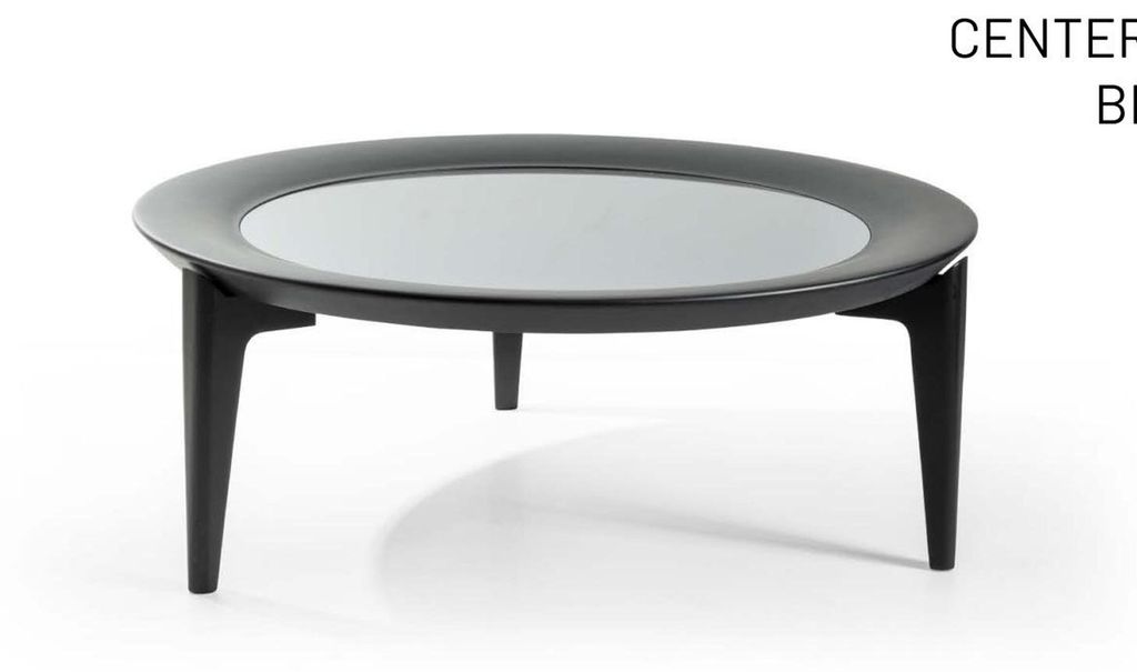 Grauer Runder Couchtisch Designer Wohnzimmer Tische Luxus Beistelltisch