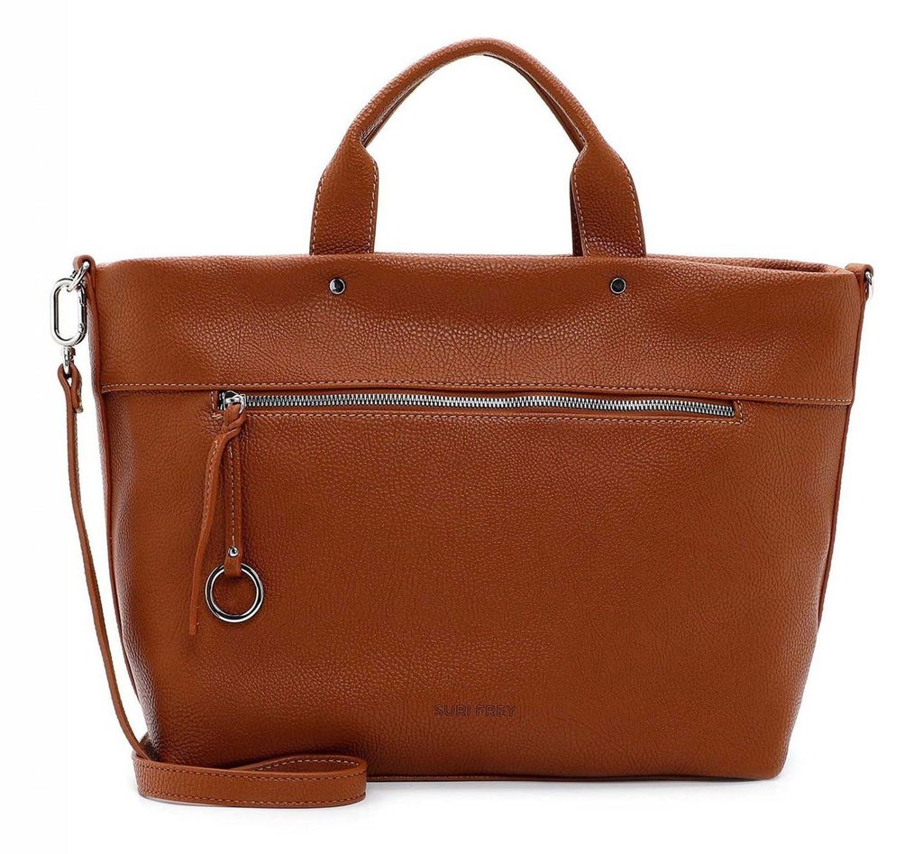 SURI FREY Schultertasche Umhängetasche Debby Shopper Cognac braun