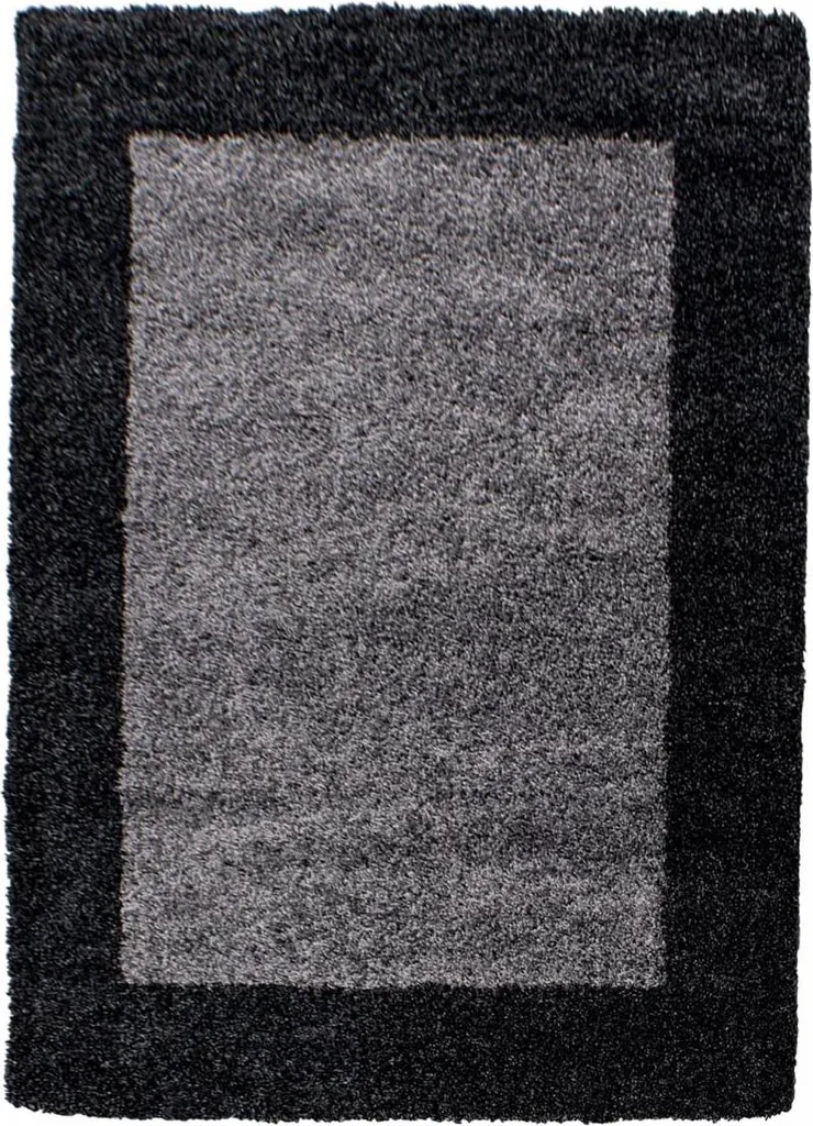 Tapis Shaggy BORDÜRE à Poils Longs Tissé Confortable - 160x230 cm