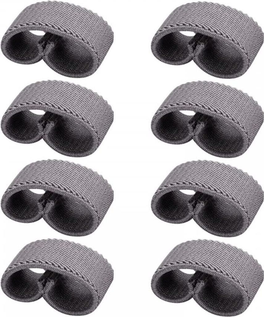 8 Stück elastische Riemenhalter - elastischer Riemen für den Schwanz - elastischer Riemenhalter für 2,5 cm breite Riemen/Gurte
