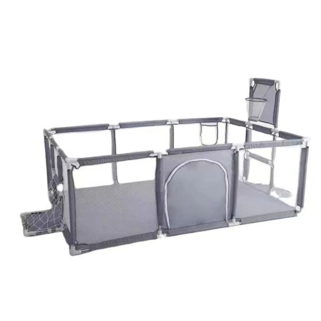 Baby-Spielplatz, Unisex-Design, sicheres Stoffmaterial,Grey 2 Soccer Door Kein Geschenk