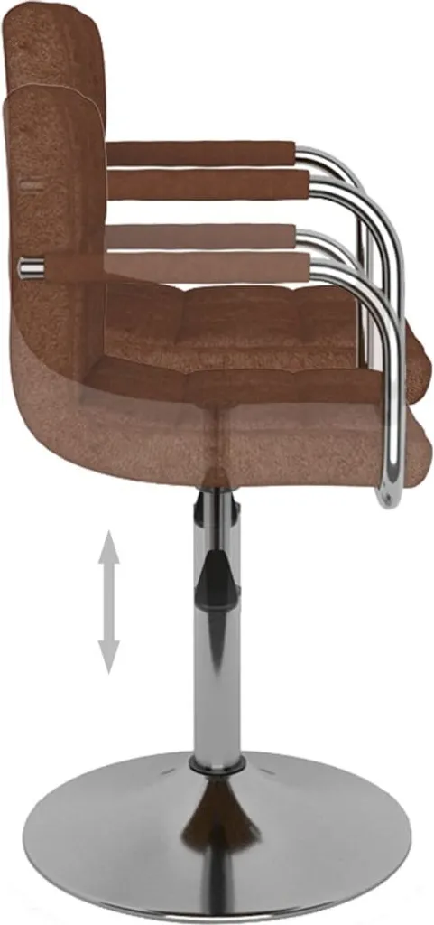 Sgabello Bar Professionale Tessuto Marrone | Resistente e Duraturo - 6