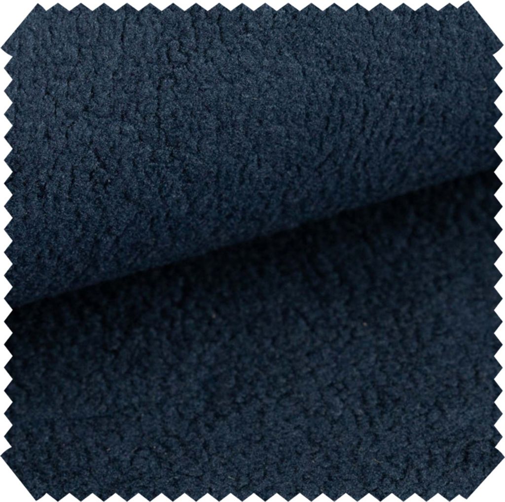 novely HURTH Kuscheliger Möbelstoff - Robuster Polsterstoff in Mediterranen Erdtöne - Pflegeleichte Meterware 1lfm - Farbe: 09 Dunkelblau