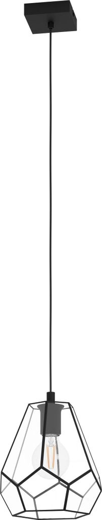 MARDYKE Hängeleuchte Hängelampe Pendellampe Pendelleuchte - H110 x Ø23 cm - schwarz - 1X40W exkl. - IP20