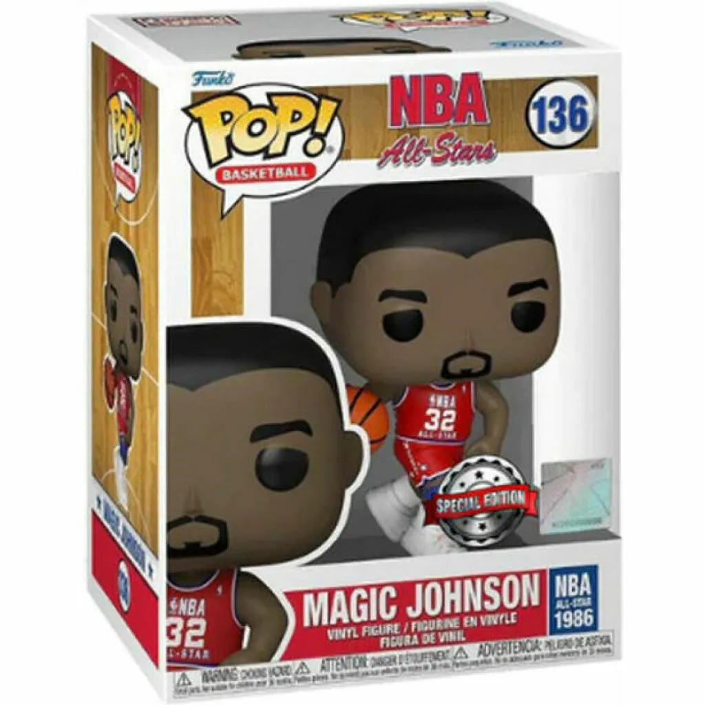Funko Pop! NBA Legends Magic Johnson Figurine Vinyle Édition Exclusive
