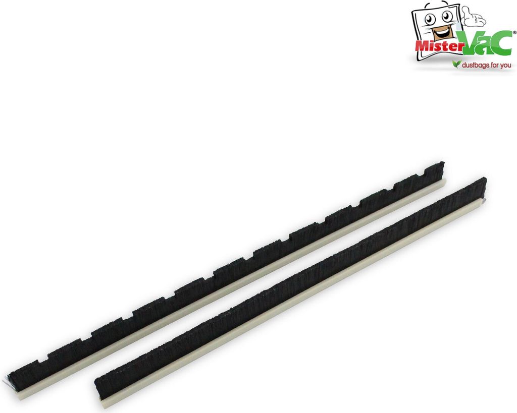 MisterVac Staubsauger Bürstenleisten-Set 36 mm PP mit Kunsttofflippe für Multidüse