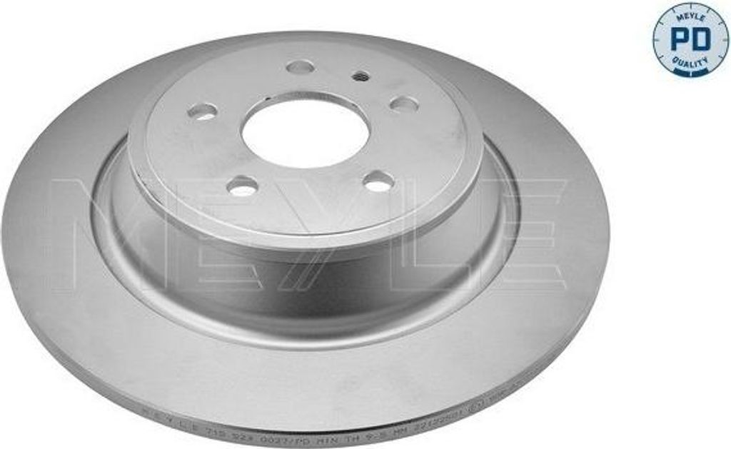 2x MEYLE Bremsscheibe 715 523 0027/PD hinten für FORD Kuga Mk2 (DM2) 51mm 316mm