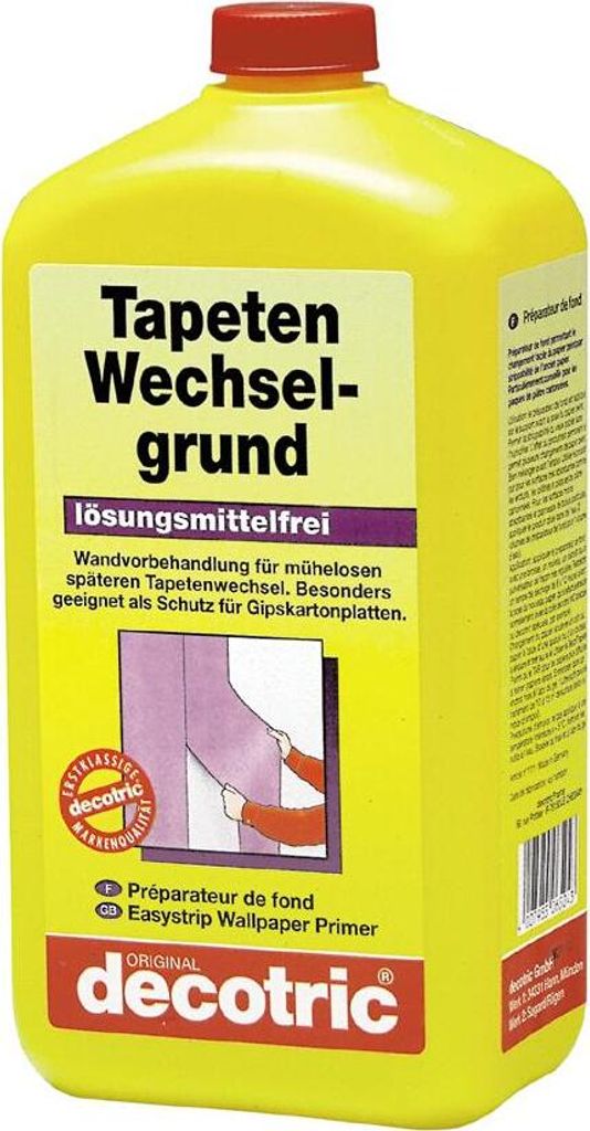 Tapeten Wechselgrund 1 Liter als Schutz für Gipskartonplatten decotric