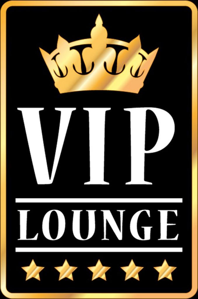 vianmo Holzschild 18x12 cm VIP Lounge Bar s/w/g Essen Trinken