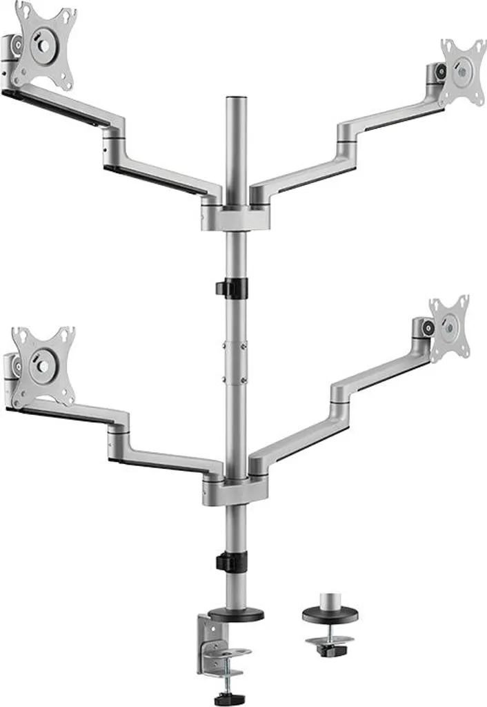 Optimisez votre espace avec le bras LogiLink BP0211 pour 4 écrans 447mm