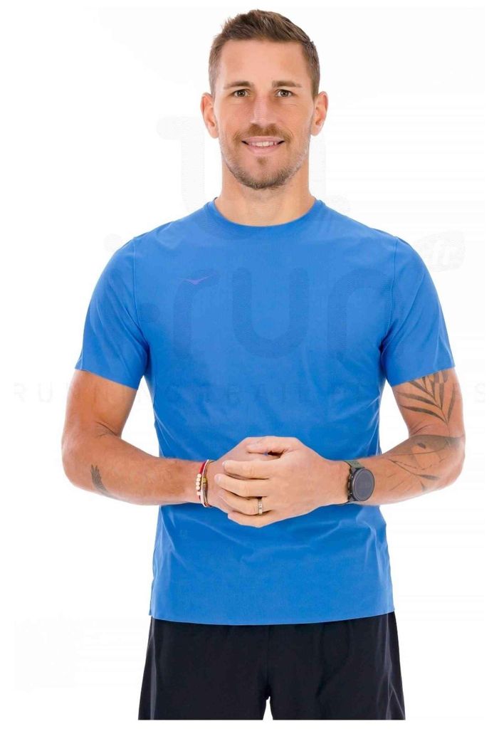 T-Shirt Hoka Camiseta HOKA Airolite Run manga corta azul für Herren