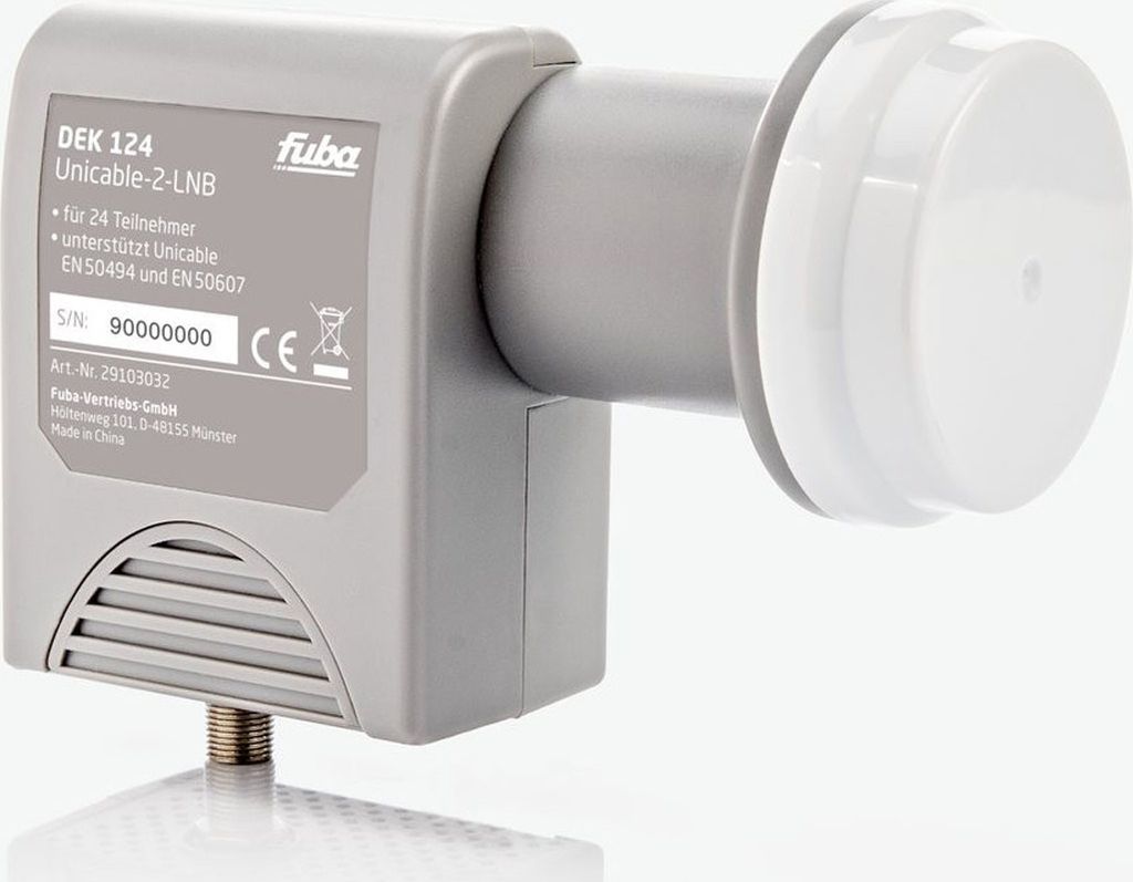 Fuba DEK 124 Unicable 2 LNB bis zu 24 Teilnehmer Digital 4K UltraHD FullHD
