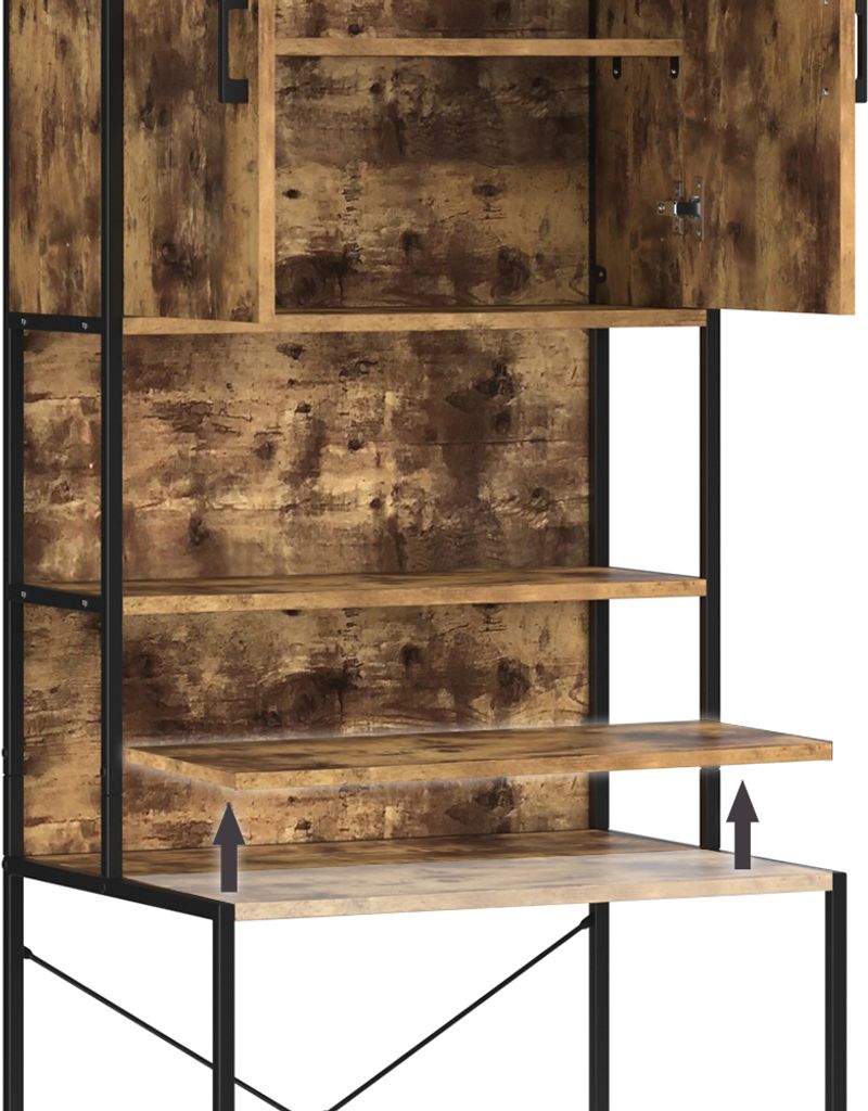 Vicco Waschmaschinenschrank Fyrk, 64 x 189 cm, Eiche Produktbild 6