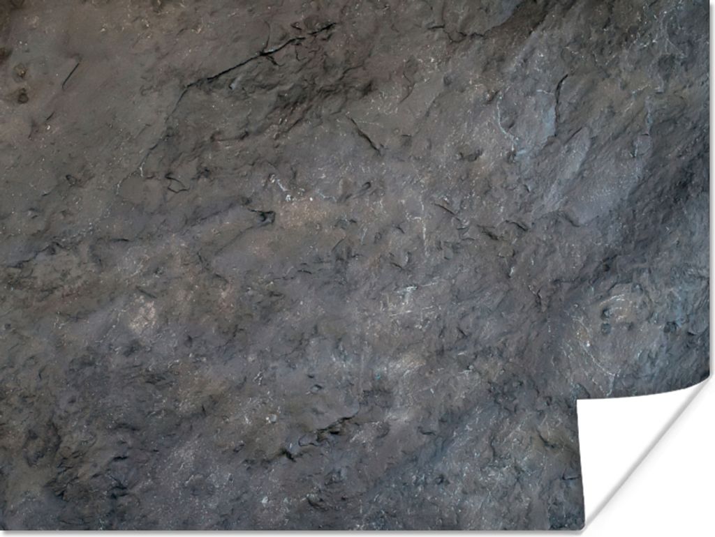 MuchoWow Poster Schiefer - Verwittert - Industriell - Grau 40x30 cm - Plakate für die Wände - Poster Wohnzimmer