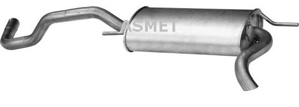 ASMET 3049 Endschalldämpfer OE 6N0253609B kompatibel mit Polo 6N