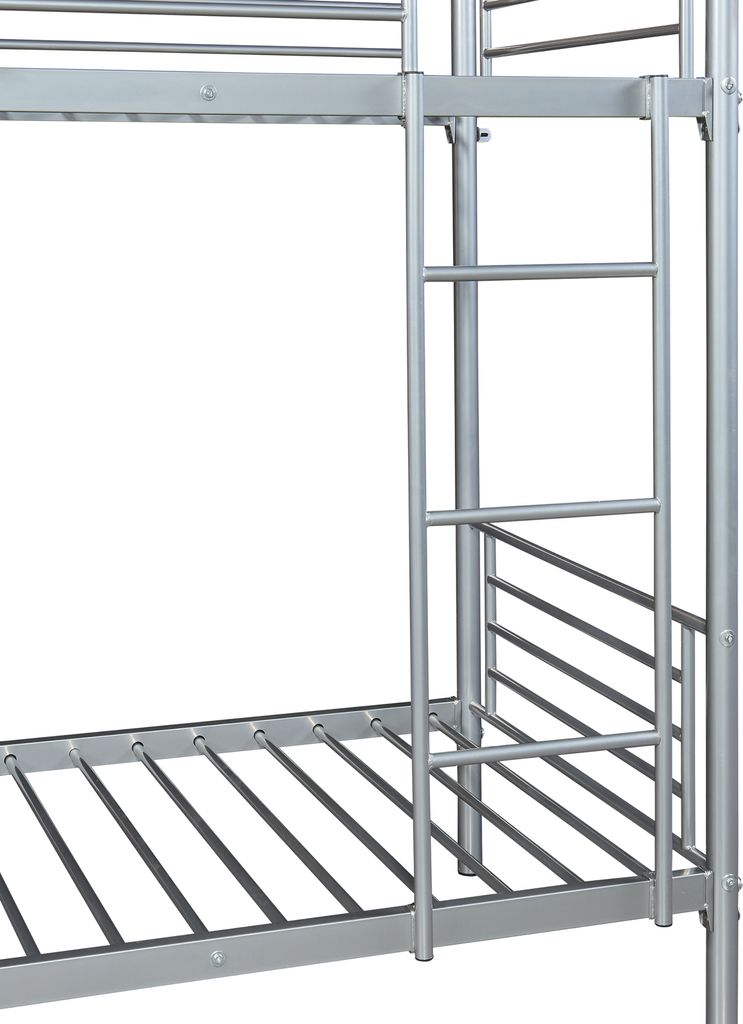 Metalowe łóżko piętrowe 'Soppsar' 208,5x97x165 cm srebrne Zdjęcie produktu 8