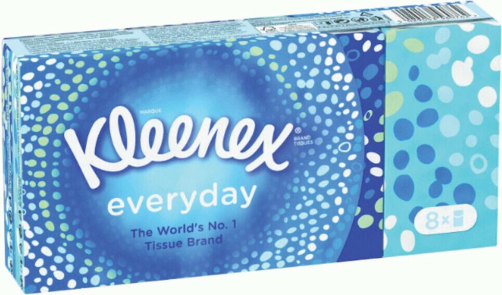 Kleenex Taschentücher everyday 8x9er 2-lagig Immagine del prodotto 