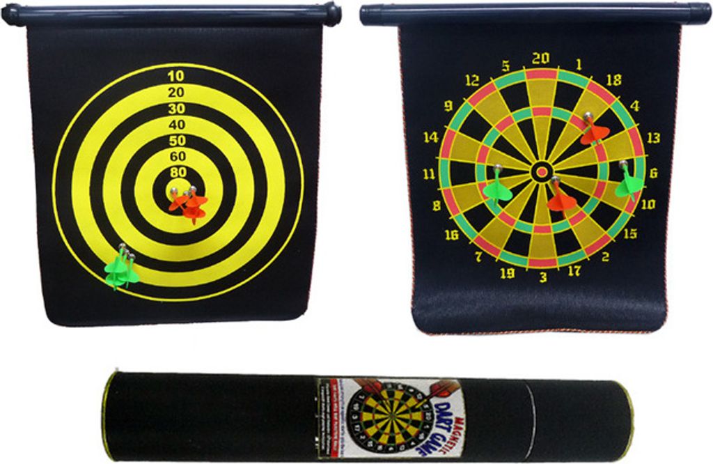Magnet Dartspiel / Dartscheibe / mit 4 Dartpfeilen / Größe: Produktbild 