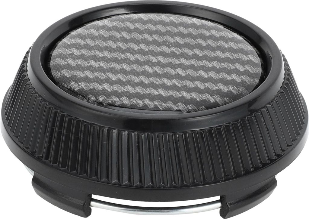 1 Stück Universal Radnabenkappen Radkappen Felgenkappen Kunststoff Schwarz OD: 64mm/2,52" für Honda für BMW mit Schwarzem Carbonfaser-Muster Auf...