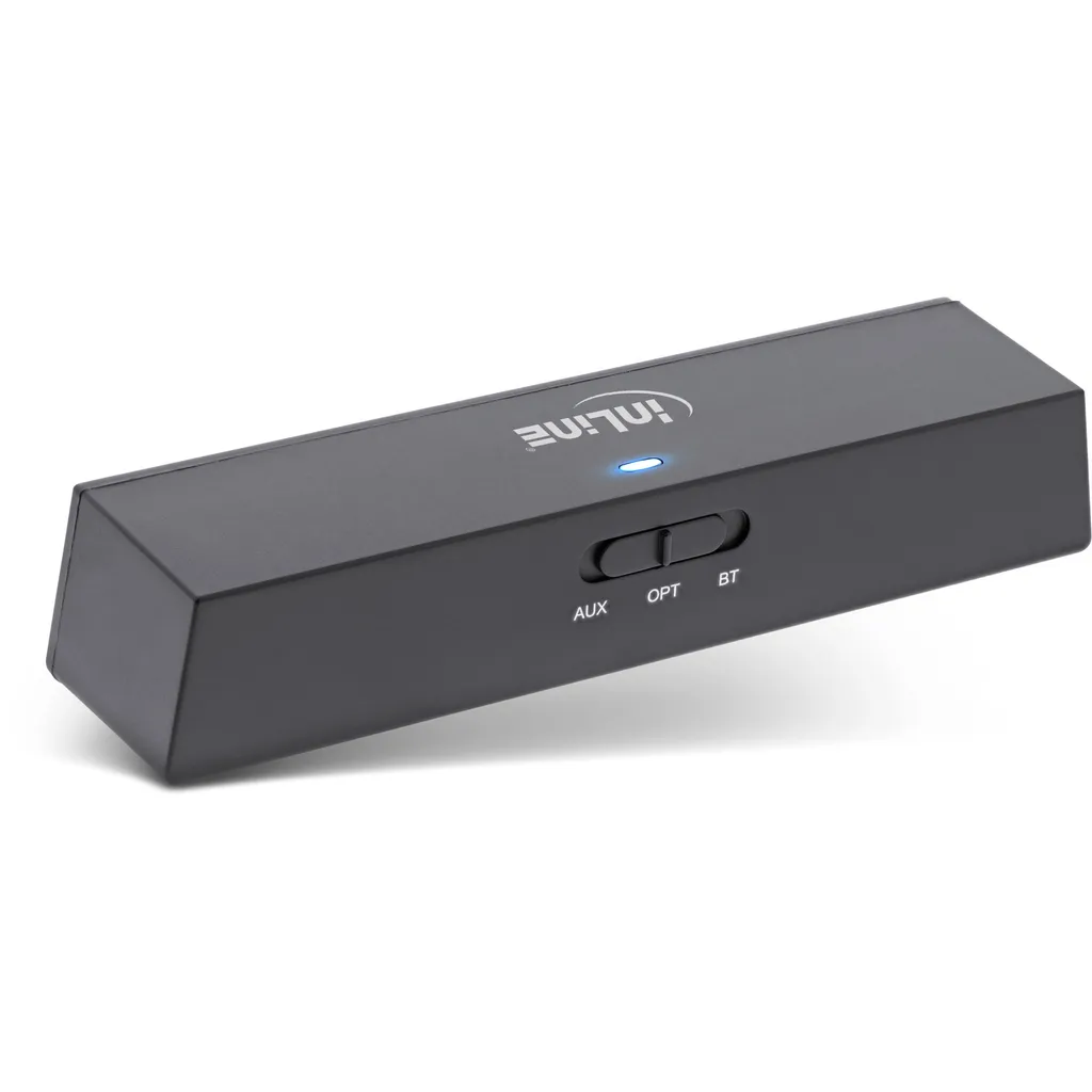 INLINE - Drahtloser Bluetooth Audio-Empfänger / Transmitter - Schwarz