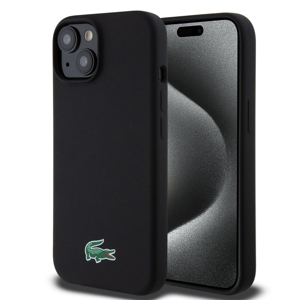 Etui Lacoste Silicone MagSafe do iPhone 15 czarny Zdjęcie produktu 