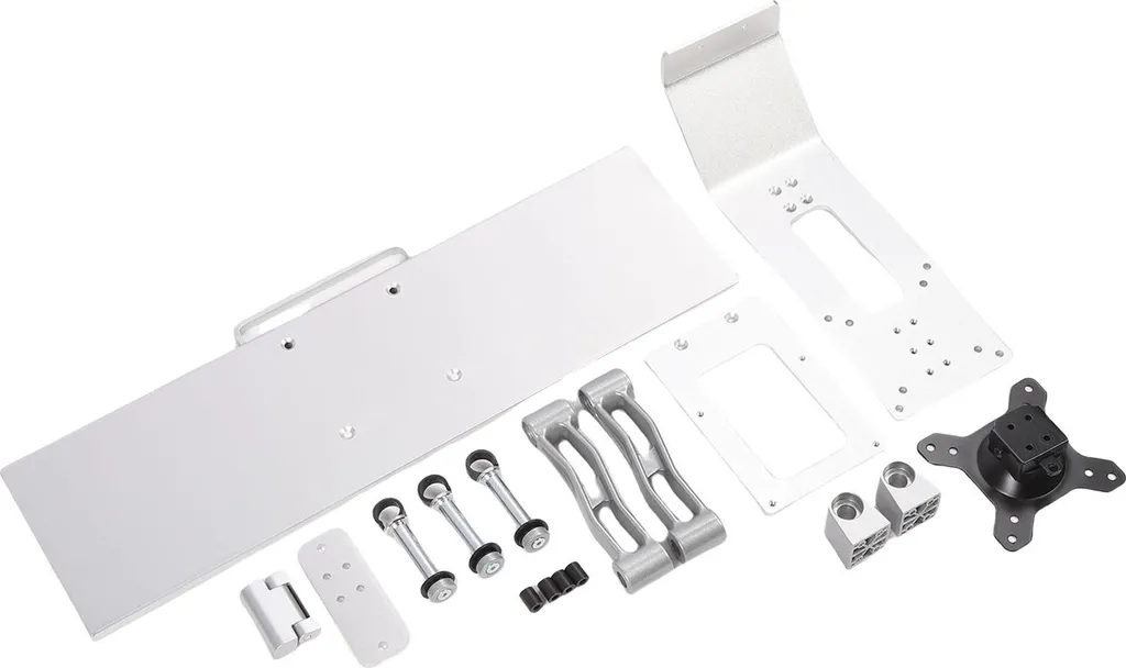 Support Écran Bureau en Aluminium avec Tablette de Rangement - Modèle S1