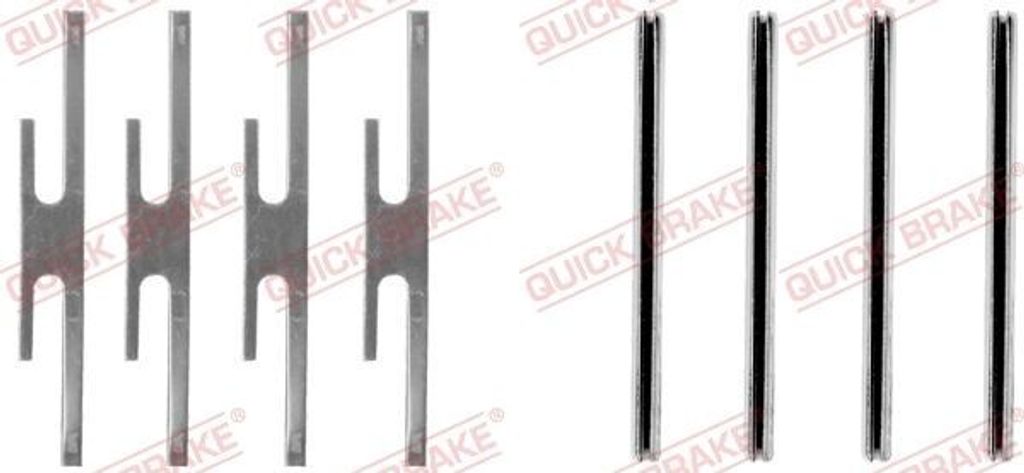 QUICK BRAKE 109-1012 Zubehörsatz Scheibenbremsbelag Vorne für OPEL Kadett E CC (T85) Corsa A CC (S83) Vectra A Limousine (J89) Omega A Limousine ...