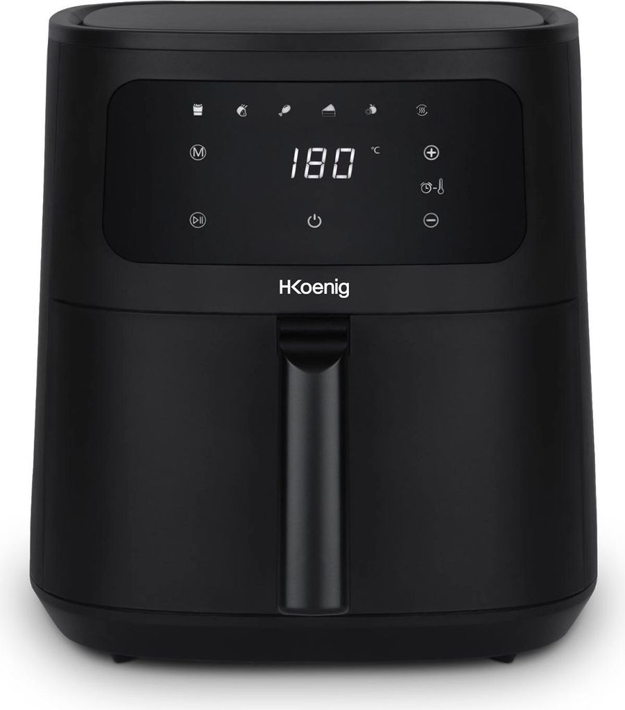 HKoeNIG Ölfreie Fritteuse – FRY880 – 8 l Fassungsvermögen – 6 Kochprogramme – 1700 W