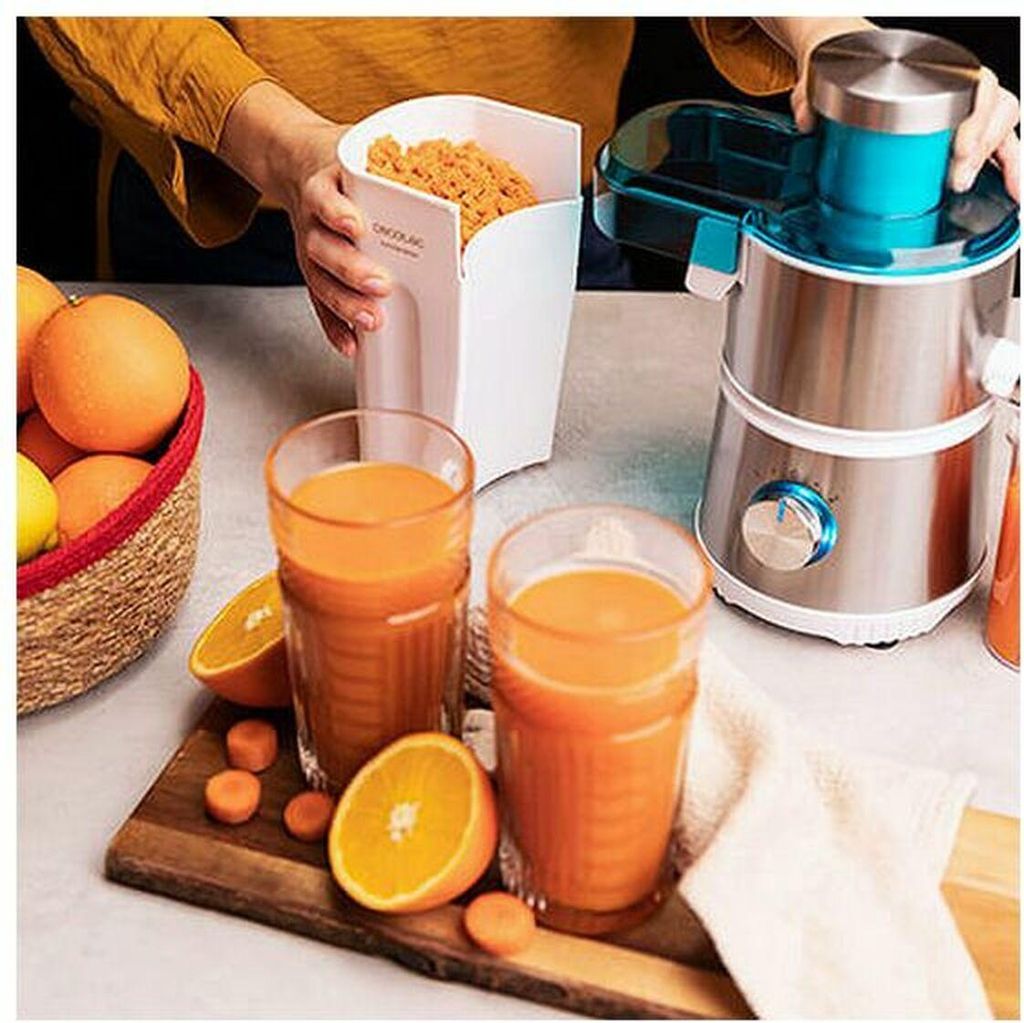 Cecotec Juice&Fresh 400 Titan White Extraktor Entsafter 400W 20000 Umdrehungen Schleuderschnecke