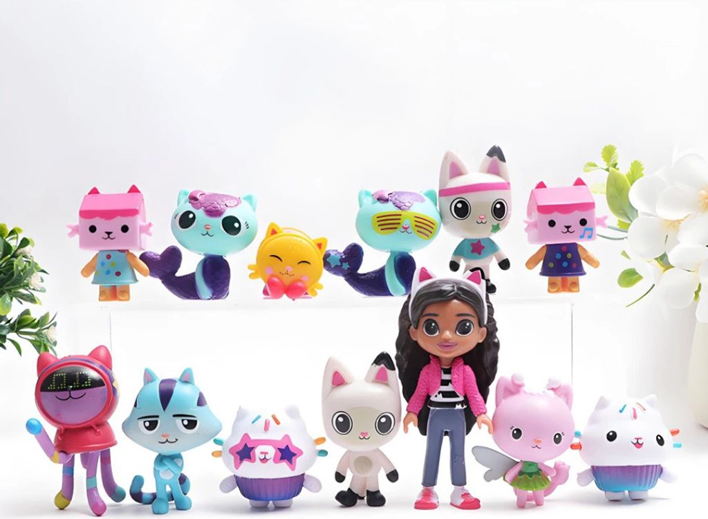 13 pièces Gabby Maison de Poupée Anime Figure Jouet Sourire Image du produit 