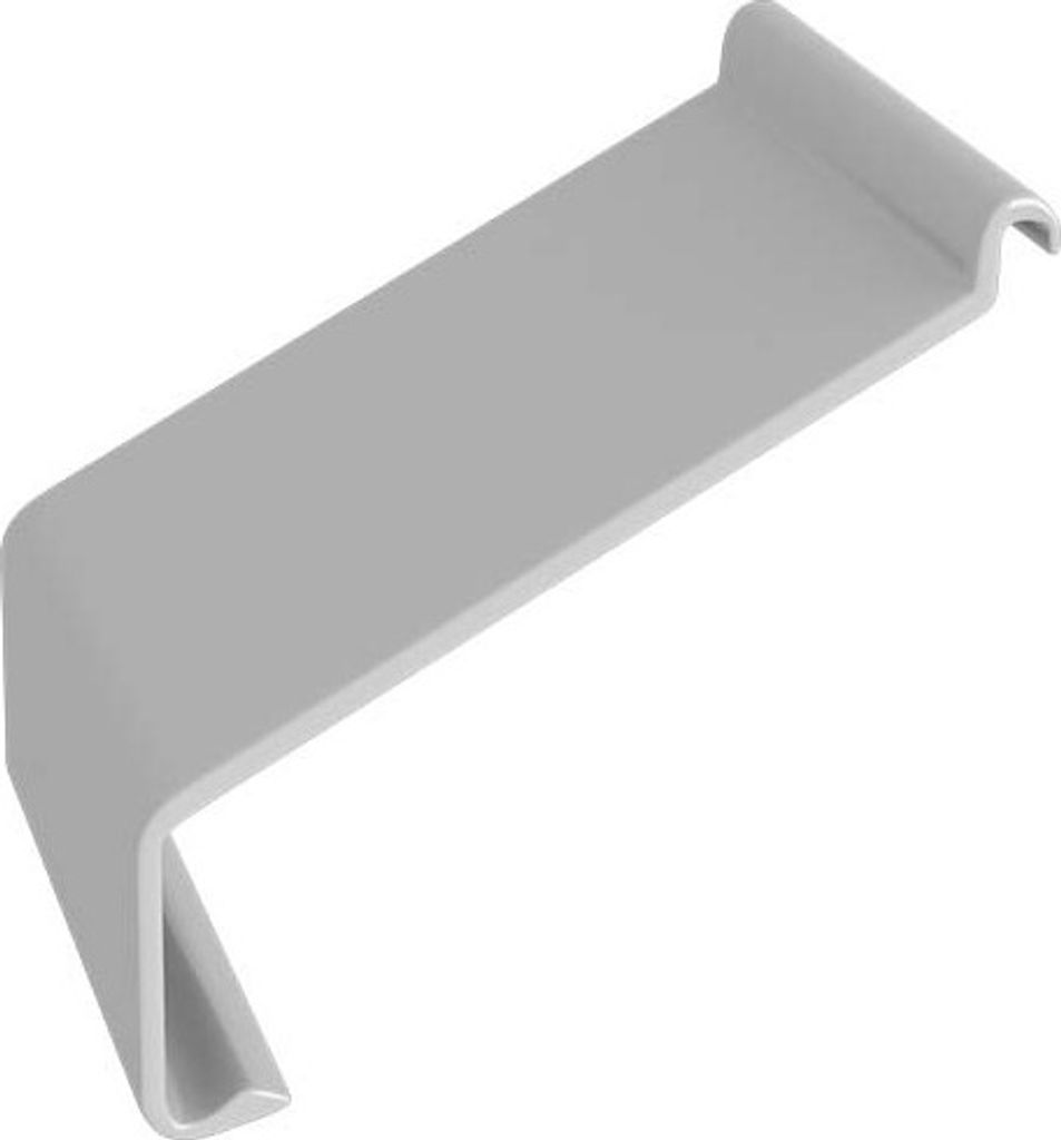 Renoplast Aluminium Traufprofil K10 Harzböden, Verbinder, Grau