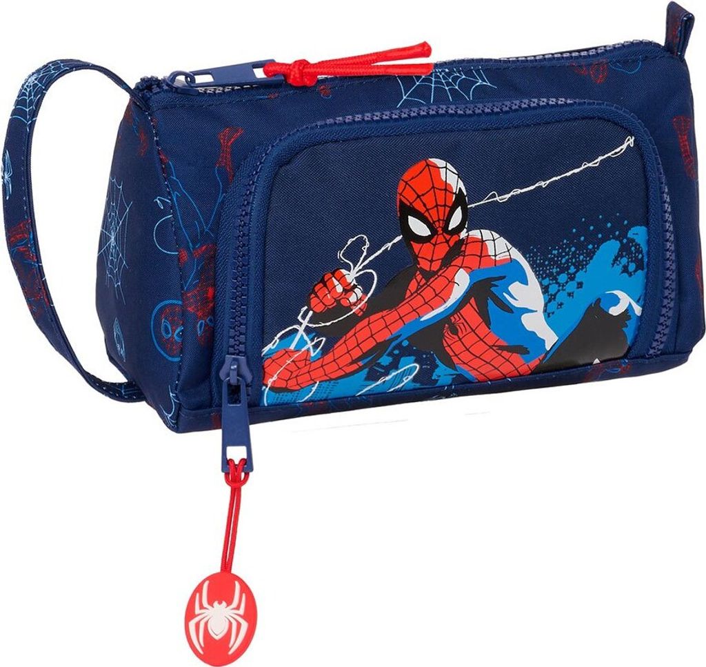 Safta Filling Pocket Spider-man Neon Federmäppchen Blau  Produktbild 