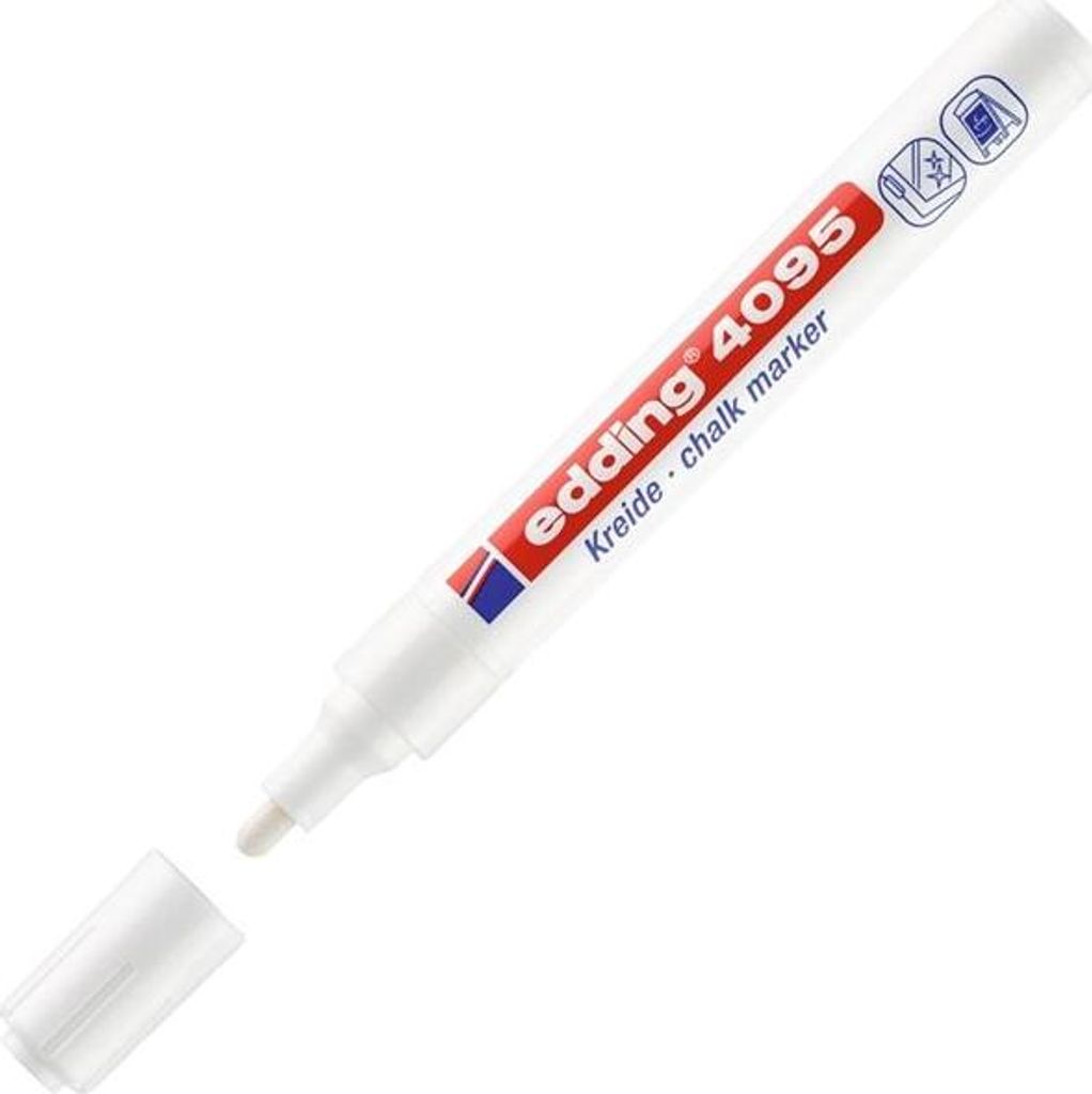 Edding 4095, Bílá, Sekáč, 1 kusů Obrázek produktu 