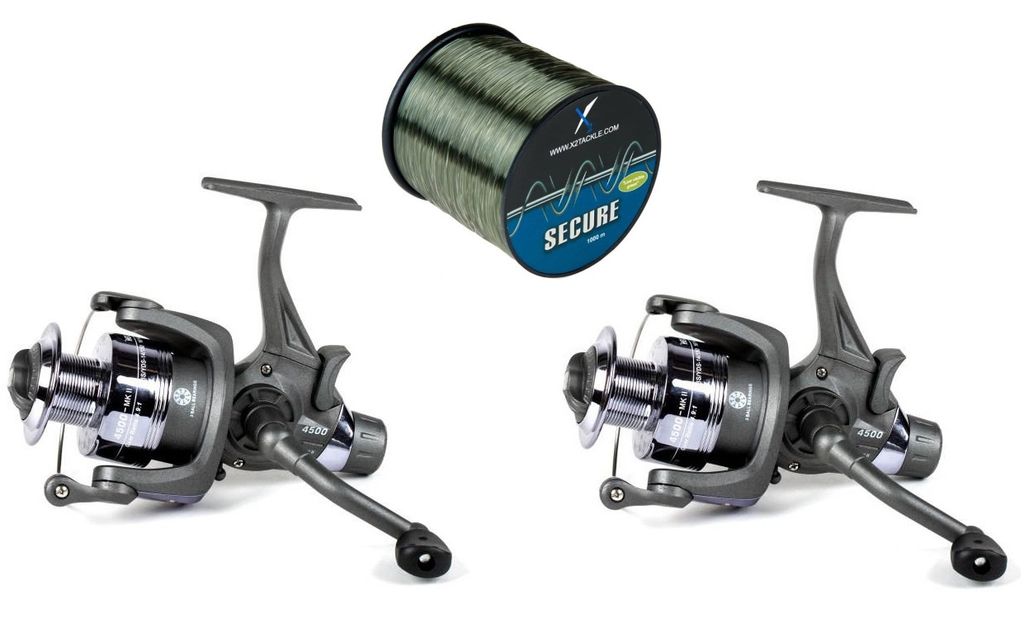 Zestaw 2 kołowrotków X2 Helius Runner Free Runner z żyłką Zdjęcie produktu 