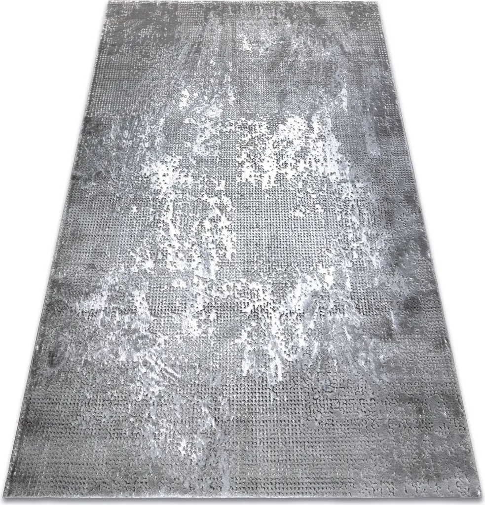 Tapis Acrylique Doux Valencia 9993 Ivoire et Gris Style Scandinave