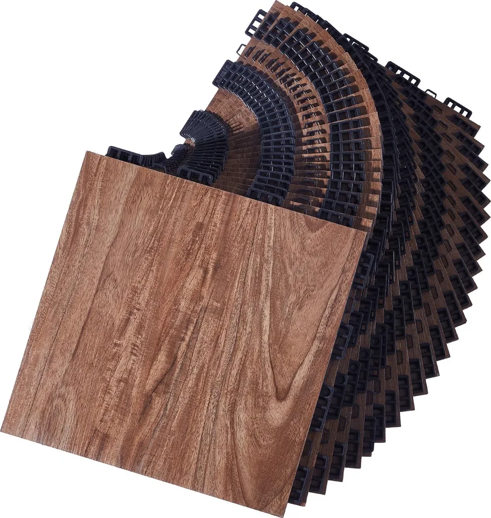 Plancher de Danse Amovible avec Amorti 25 Pièces - Revêtement Fitness