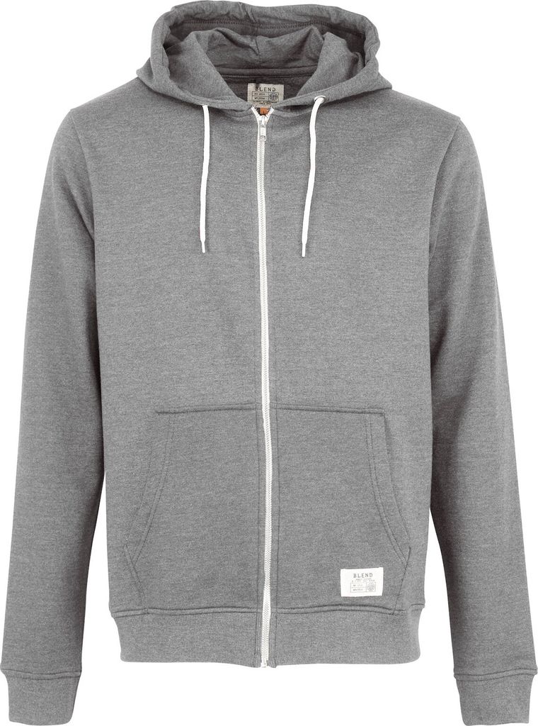 Blend BHNOAH Herren Sweatjacke Kapuzenjacke Hoodie mit Kapuze und Reißverschluss