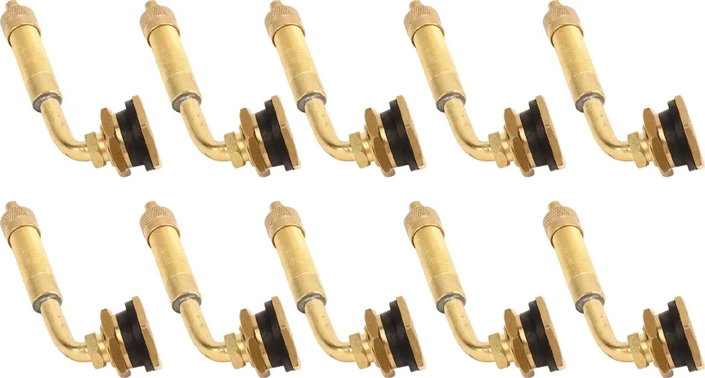 Valve Tubeless 45° Cuivre pour Excavateur et Chargeuse Terrassement