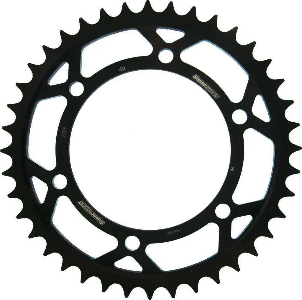 Pignon de Transmission Moto 630 - Supersprox RFE-506 40Z Noir 6 Trous