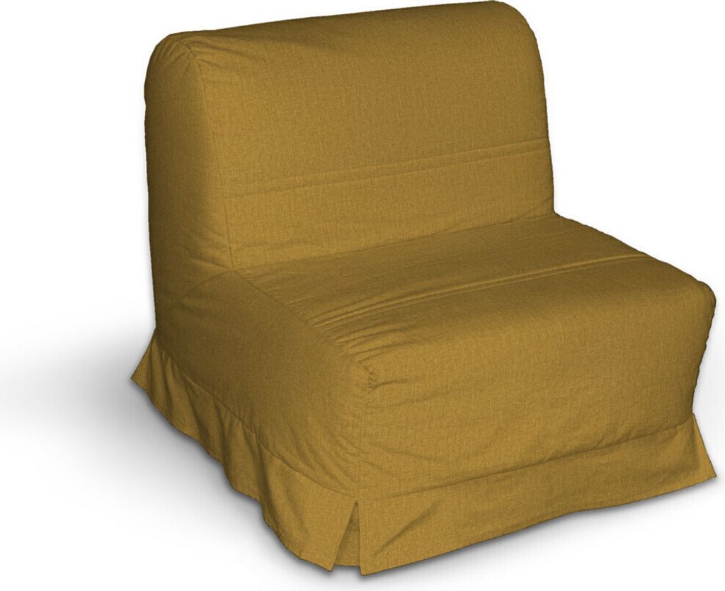 Dekoria Bezug für Lycksele Sessel mit Kellerfalten, senfgelb, Bezug für Lycksele Sessel
