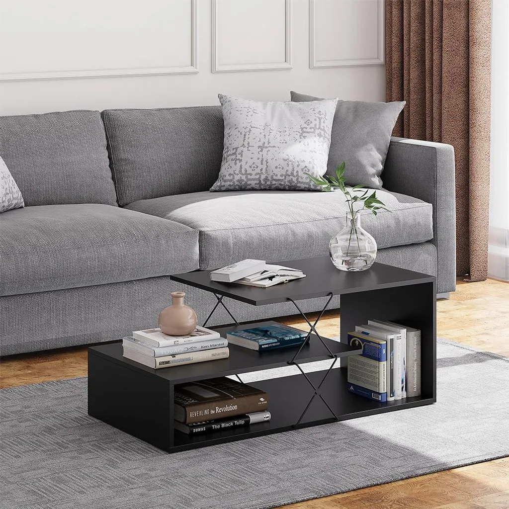 Tavolino Salotto Vicco Nario Nero: Il Complemento per la tua TV Area