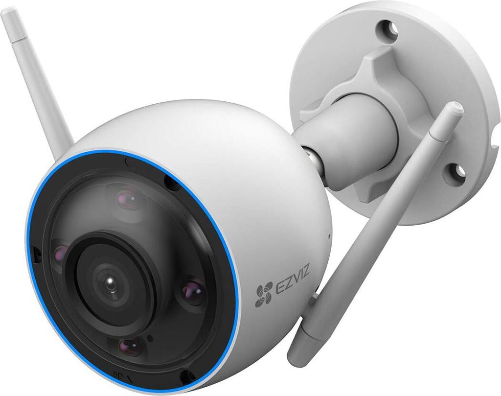 EZVIZ H3 2K - WLAN-IP Überwachungskamera mit farbige Produktbild 