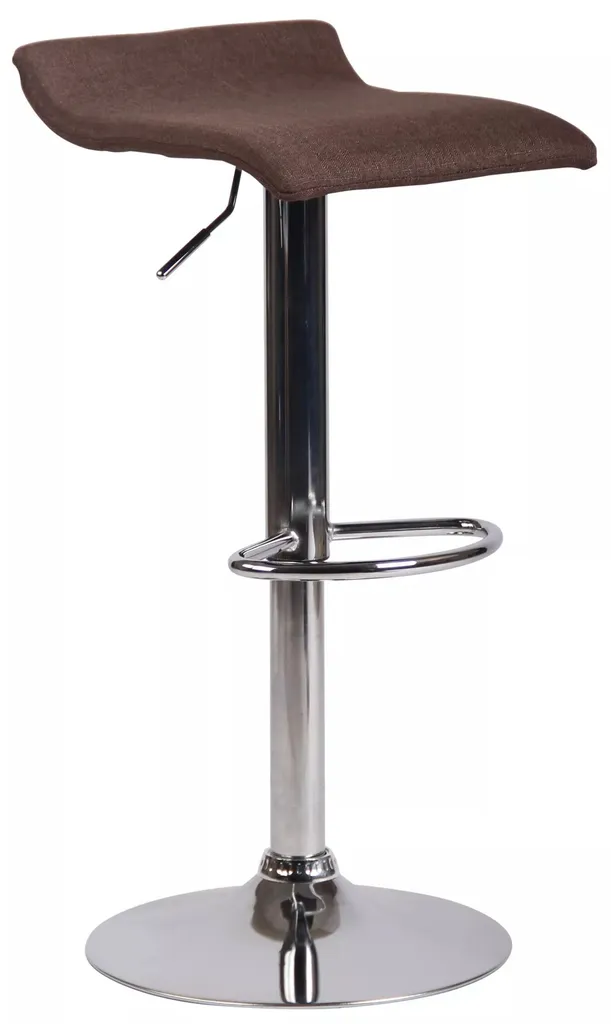 Sgabello da Bar Tilly Floyd Marrone e Cromo - Design Moderno Set 1