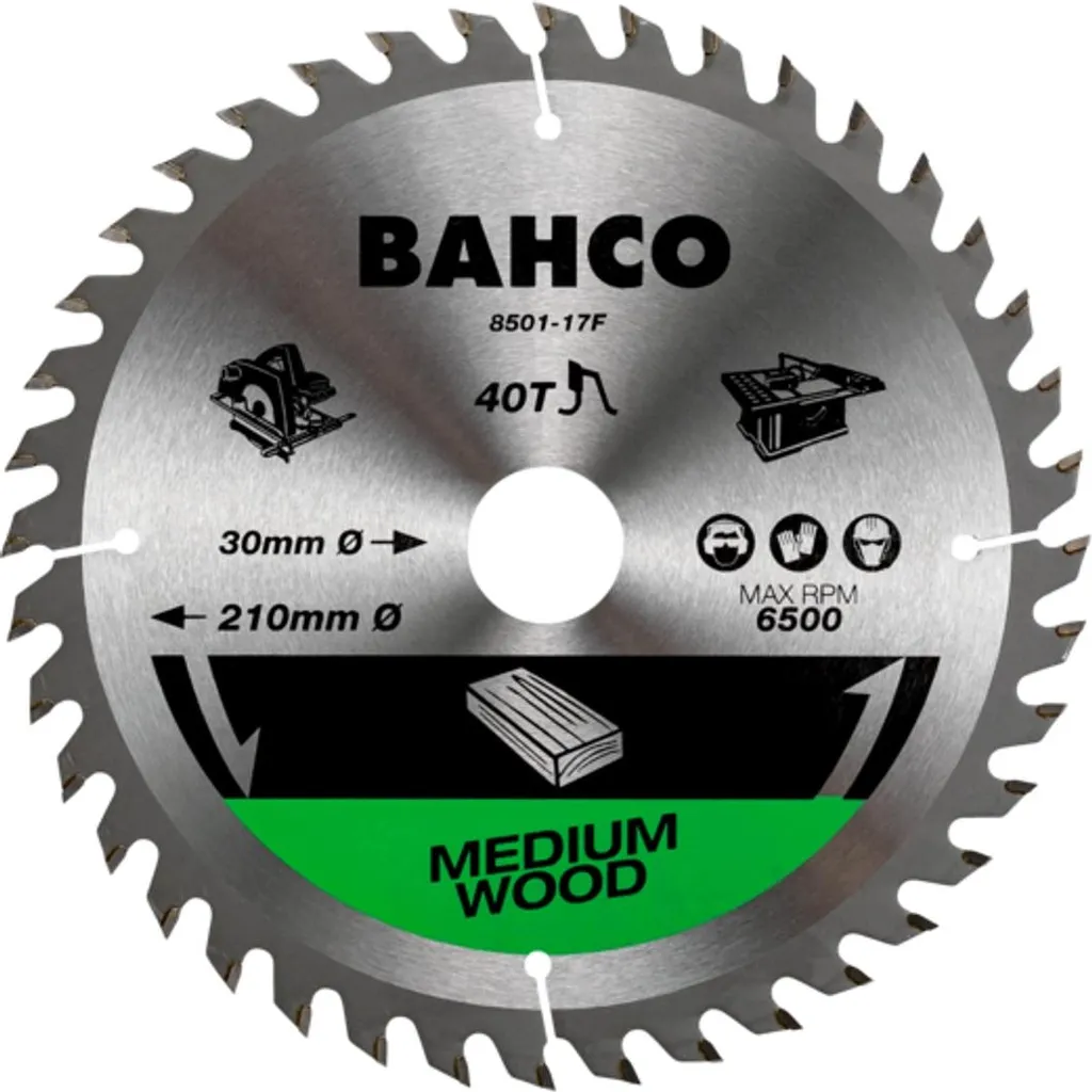 Lame scie circulaire 190mm bois - Idéal pour découpe de plancher Bahco