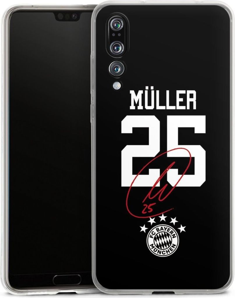 DeinDesign Handyhülle für Huawei P20 Pro Silikon Hülle Case Smartphone Schutzhülle FC Bayern München FCB Thomas Müller