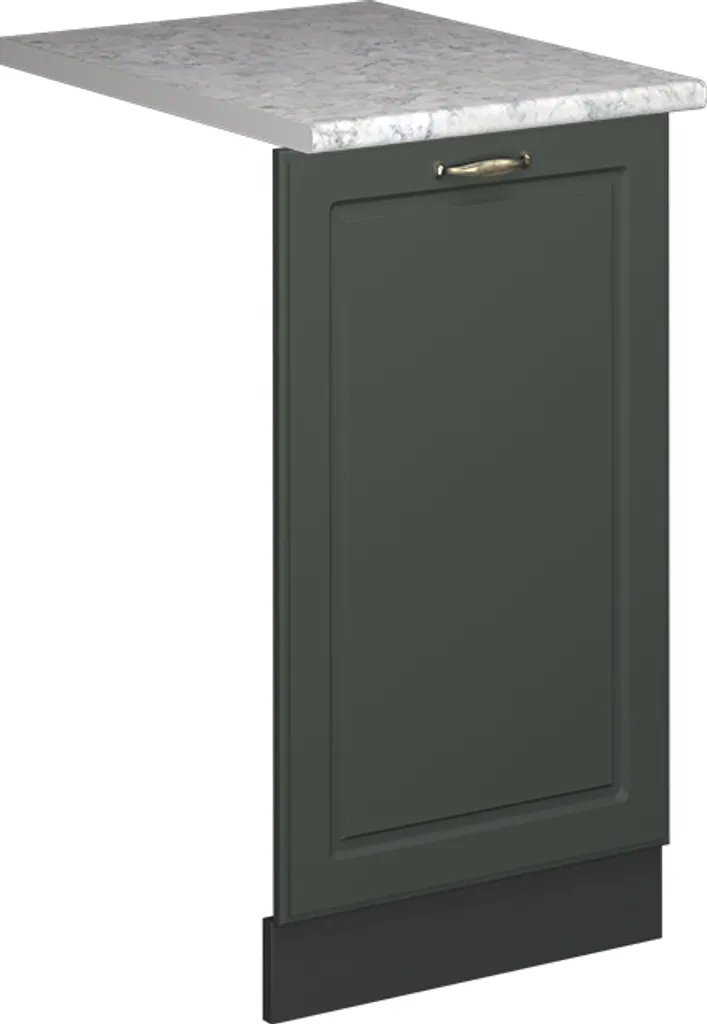 Vicco Pannello Lavastoviglie Fame-Line 45 cm Verde-oro | Cucina Country
