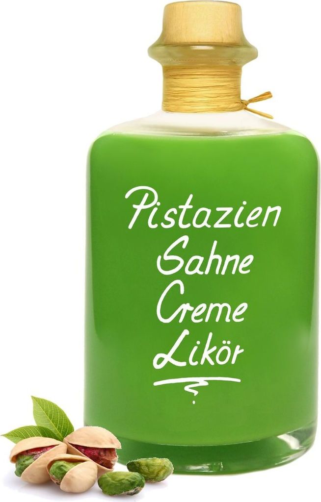 Pistazien Sahnecreme Likör 1L mit wunderbaren nussigen Aromen 16%Vol