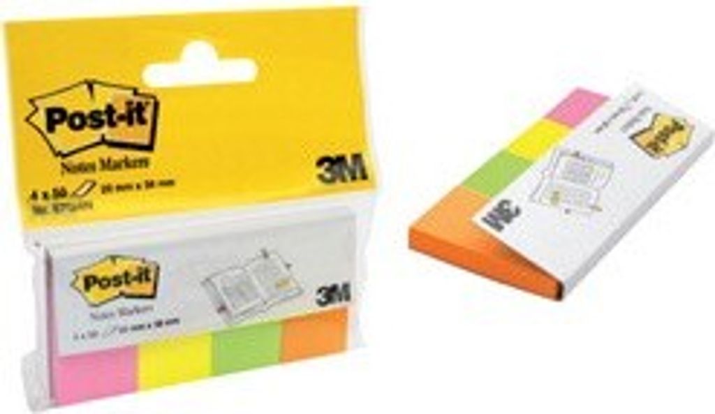 Post-it Notes Markers Haftmarker farbsortiert 4x 50 Streifen