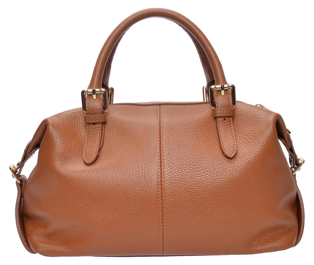 Luisa Vannini Tote bag SS26 LV 1002T Cognac : L'élégance du cuir italien
